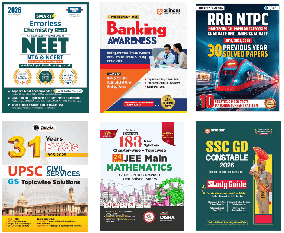 Best Books for Competitive Exams